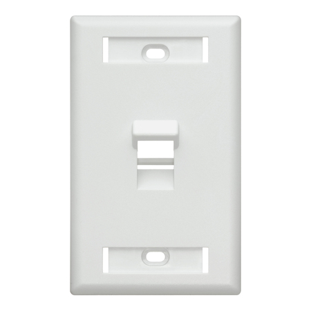 LEVITON Number of Gangs: 1 Plastic, White 42081-1WS